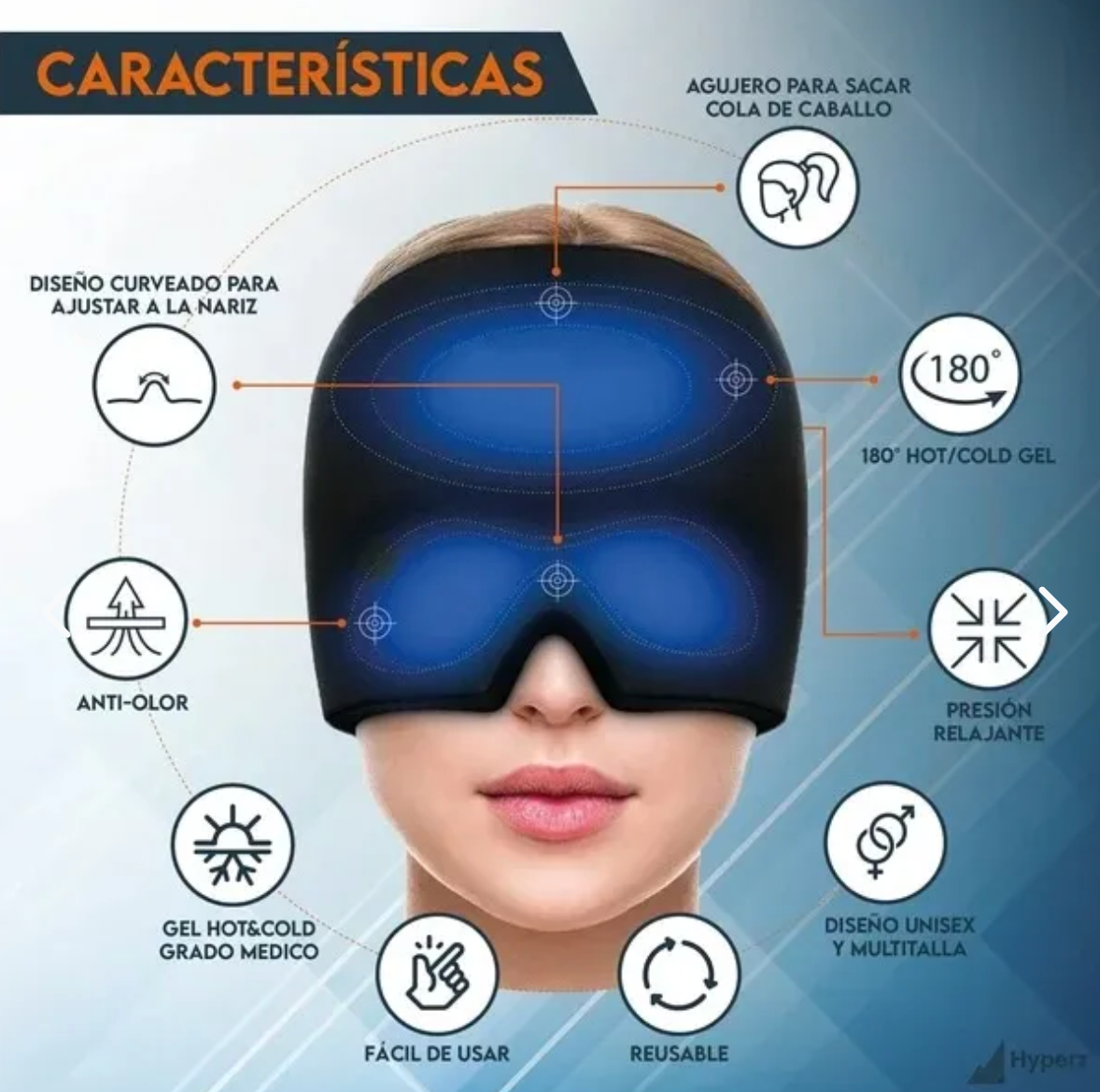Gorro de Gel con Tecnología Frío/Calor | El Secreto para Descansar Mejor