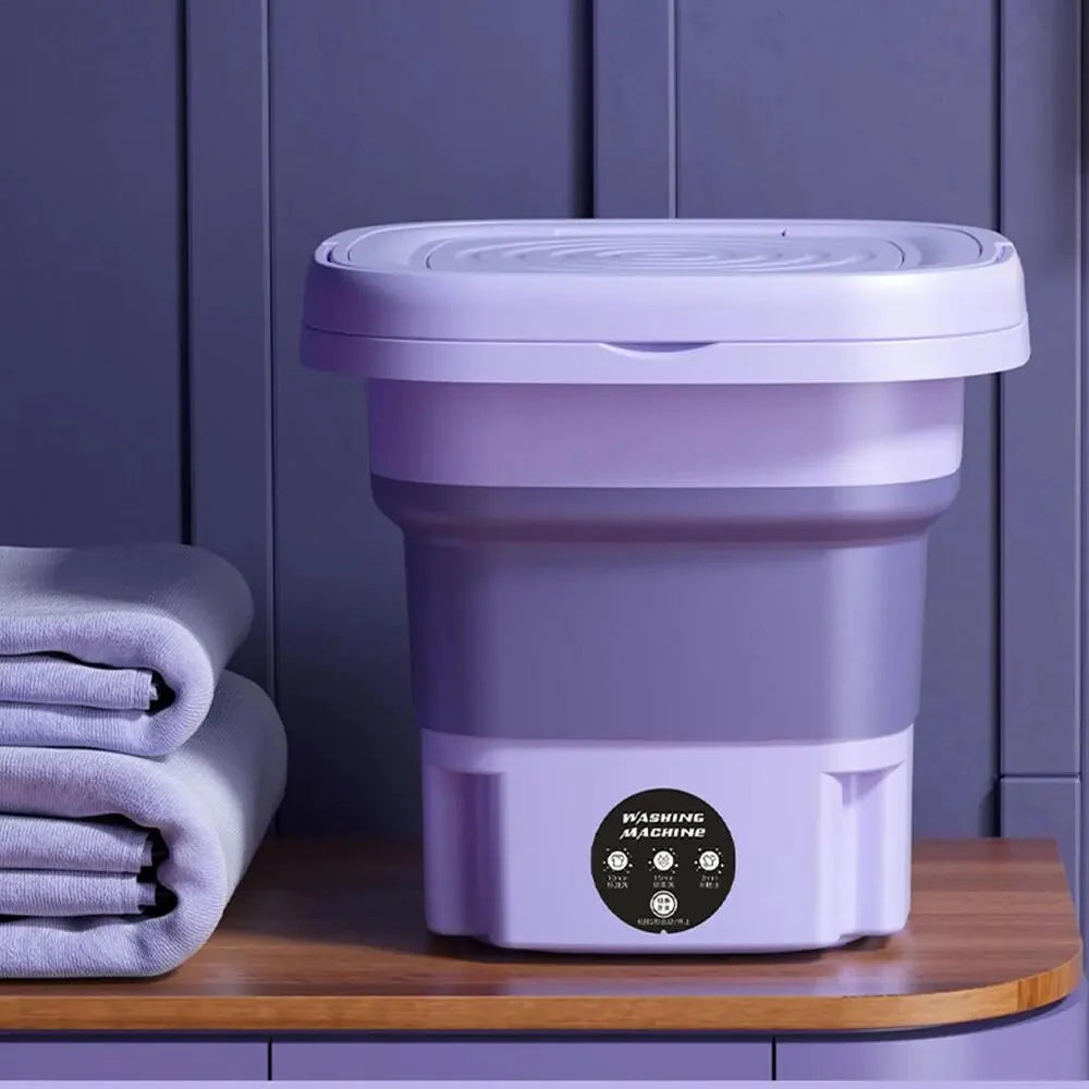 MINI LAVADORA PORTÁTIL ELÉCTRICA CON CENTRIFUGADO| ¡Limpieza Rápida y Sin Esfuerzo!